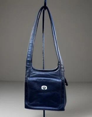 Saint Johns Bay маленький черный кожаный Дамская сумка/наплечная сумка RN #93677 Preloved L@@K - Изображение 1 из 4