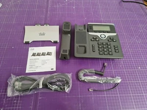 Cisco IP Phone 7821 VoIP Telefon Schwarz UR - Bild 1 von 2