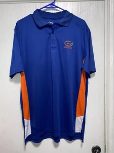 Camisa polo Florida Gators Chiliwear para hombre mediana azul naranja - Imagen 1 de 4