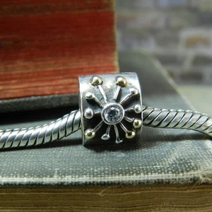 Brazalete Dije Genuino PANDORA 925 Esterlina y 14K ESTRELLA con Cuentas CZ 790188CZ - Imagen 1 de 3
