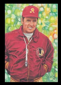 George Allen Goal Line Art Card Washington Redskins - Picture 1 of 1