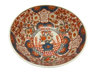 GRANDE CERAMICA GIAPPONESE IMARI DECORO NATURALISTICO XIX SECOLO - Picture 1 of 15