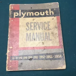 Plymouth Service Manual 1946 1947 1948 1949 1950 1951 1952 1953 1954 Chrysler - Picture 1 of 5