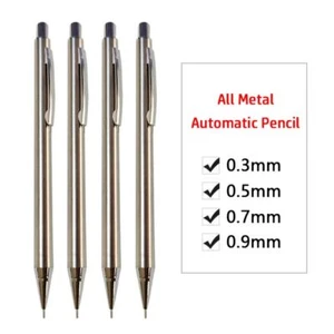 0.3/0.5/0.7/0.9mm Automatic Pencil Metal Movable Pencil Students - Picture 1 of 14
