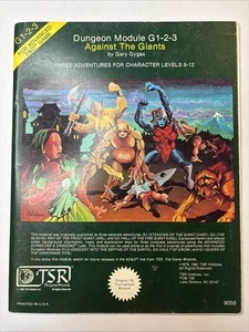 AD&D Against the Giants G1-2-3 9058 Modul TSR Dungeons & Dragons 1981 - Bild 1 von 11