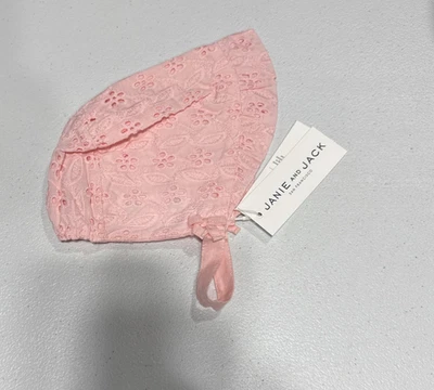 Janie And Jack Rosa Floral Ojales Gorro Bebé Niña Talla 0-3 M Sombrero para el Sol Casa de Campo Foto 1 de 4