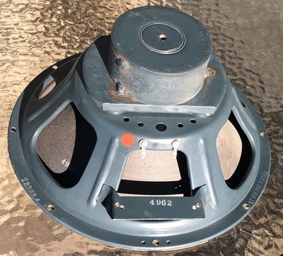 Vintage 1959 Jensen P12N Teal Blue 12” Speaker, 8 ohms - Image 1 of 4