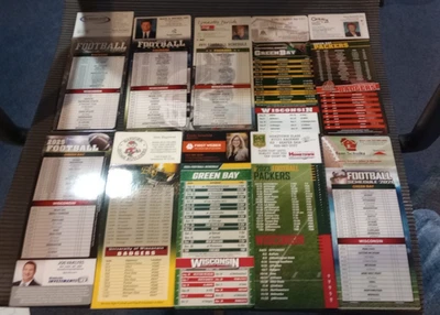 GREEN BAY PACKERS Imán Horario LOTE 10 DIFERENTES  ANUNCIANTES 2006 - 2025 Foto 1 de 3