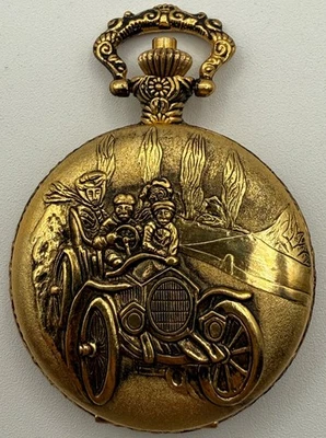 Reloj Bolsillo Geneva Cuarzo - Cubierta Coche Vintage Foto 1 de 4