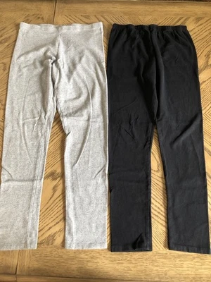 Lot Of Two Girls Leggings-Faded Glory & Place, Size XL 14-16 Black And Gray - Image 1 of 4