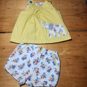 Mini vestito floreale elefante giallo Boden bambino - 18-24 mesi - Foto 1 di 8