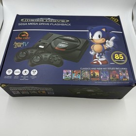 Sega Mega Drive Flashback HD Console Classic Blue Boxed Fast Despatch Next Day