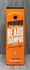 WILD WILLIES PROGRO ANGEREICHERTES BARTSHAMPOO MIT BIOTIN & KOFFEIN, 4 FLÜSSIGE UNZEN - Bild 1 von 2