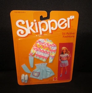 Barbie Muñeca Patrón "Moda So Activa #7981" Camisa Falda Zapatos Tarjeta Sellada 1984 - Imagen 1 de 6