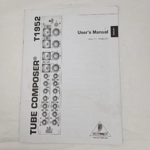 Behringer Tube Composer T1952 Manual de usuario - Imagen 1 de 5