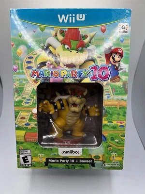 MARIO PARTY 10 + BOWSER AMIIBO КОМПЛЕКТ...NINTENDO WII U...*ЗАПЕЧАТАННЫЙ*СОВЕРШЕННО НОВЫЙ* - Изображение 1 из 4