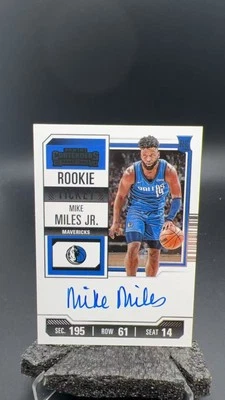 2023-24 Panini Contenders Mike Miles Jr RC Rookie Signatures #10670 AL - Image 1 of 2