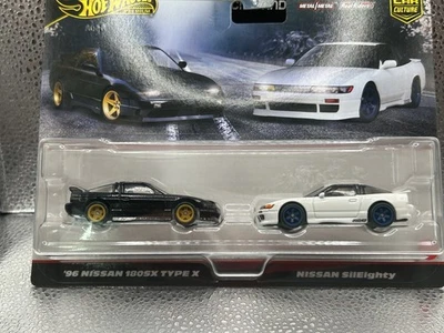 Paquete de 2 Nissan 180SX Tipo X y SilEighty 1996 Premium Car Culture JBK96 Hot Wheels Foto 1 de 2