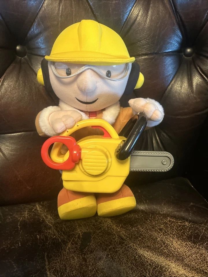 Bob El Constructor Juguete Leñador Bob por Playskook 2002 Probado Animado Hablando Foto 1 de 4