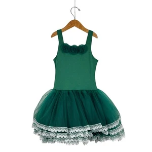 NWT Dollcake Girl's Green Tutu Princess Dress 8 Holiday Christmas - Picture 1 of 7