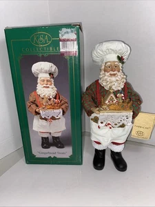 Kurt Adler Fabriche Gingerbread Treats Santa Claus with Tag and Box - Picture 1 of 23