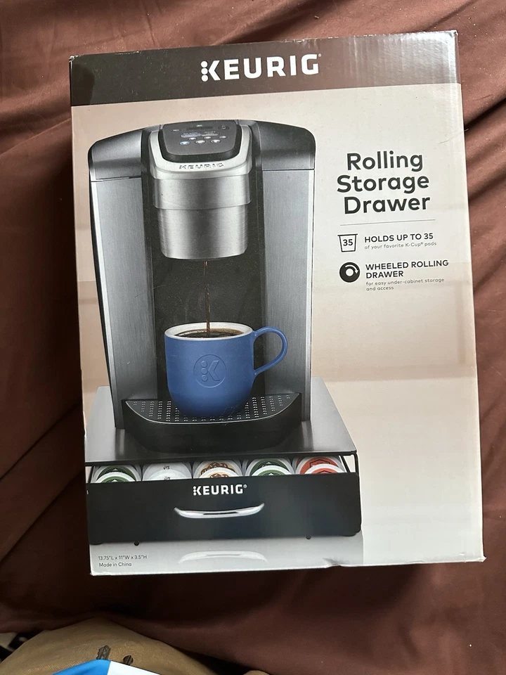 Keurig 滚动储物抽屉可容纳 35 K 杯轮式滚轮抽屉 — 第 1/1 张图片