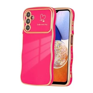 Case 6.7 inch,Cute Curly Wave Frame Case for Samsung Galaxy A16 4G/5G Rose Red - Picture 1 of 8