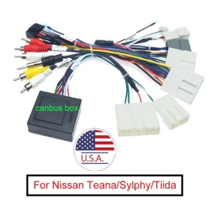 16 Pin Auto Stereo Audio Android Power Cable Adapter With Canbus Box For Nissan - Picture 1 of 5