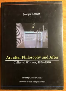 Joseph Kosuth Art After Philosophy and After Collected Writings 1966-1990 - Picture 1 of 1