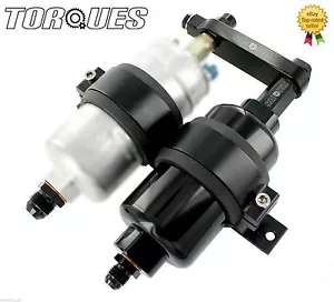 Black Fuel Pump and Billet High Flow Filter Assembly Without Pump Fits Bosch 044 - Picture 1 of 2