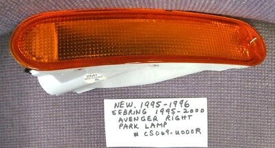 Nuevo Chrysler Sebring 1995-1996 + Dodge Avenger 1995-2000 lámpara de estacionamiento derecha Foto 1 de 4