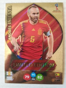 ANDRES INIESTA SPAIN WORLD FIFA MUNDIAL RUSSIA LIMITED EDITION ADRENALYN 2018 18 - Imagen 1 de 1