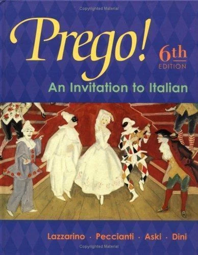 Prego! An Invitation to Italian • 6th Edition • Hardcover • Mint Condition - Image 1 of 1