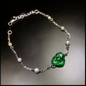 【KATHY JADE】 Bracciali Giada Giadeite Verde Smeraldo《Grado A》 - Foto 1 di 1