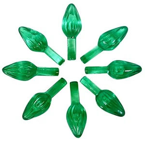Small Twist-Style Ceramic Christmas Tree Lights Green Holiday Decoration - Picture 1 of 7