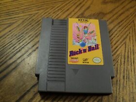 Rock N Ball (Nintendo NES, 1990) Cartridge & Sleeve
