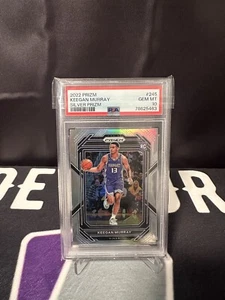 2022-23 Panini Prizm Silver Prizm Keegan Murray #245 PSA 10 GEM MT Rookie! KINGS - Picture 1 of 2