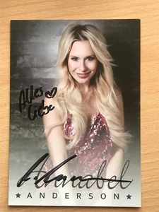 Tarjeta de autógrafo de Annabel Anderson firmada originamente MÚSICA TV #5980 - Imagen 1 de 1