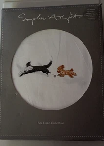 Sophie Allport 100% cotton percale "Doggie Day Care" Sheet Set Twin - Picture 1 of 10