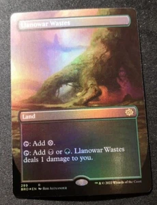 Llanowar Wastes - Foil - Borderless - BRO - MTG - EN - NM - 299 - Picture 1 of 1