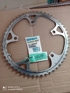 SHIMANO BIOPACE CHAINRING 52 T. NARROW CHAIN STEEL INGRANAGGIO BICI - Picture 1 of 2