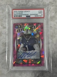 KJ HAMLER 2020 Panini Legacy Football Diamond /10 Auto Rookie RC, Broncos PSA 9 - Picture 1 of 2