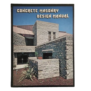 Concrete Masonry Design Manual Construction Building Specs Engineering Etc - Picture 1 of 15