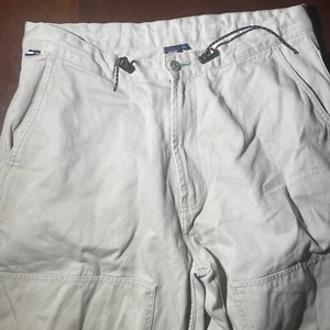 Vintage 90s Tommy Hilfiger Khaki Cargo Pants Vtg Baggy Sport Gear TH Jeans USA - Bild 1 von 8