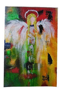 Angel Abstract Light Being Heavenly Host Giclée Print Of Original Art Signed - Picture 1 of 6