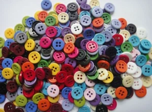 Resin 4-Hole ButtonsRandom Mixed  sewing Garment Accessories 11.5mm 500pcs/lots - Picture 1 of 3