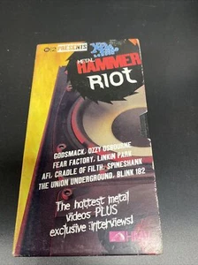 METAL HAMMER RIOT Volume 2 VHS by MTV2 & XFM Radio - Picture 1 of 3
