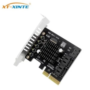 Tarjeta de expansión SATA 3.0 III PCI-E X4 placa controladora adaptador PCI-E a SATA - Imagen 1 de 7