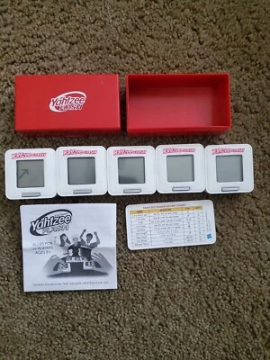Hasbro Yahtzee Flash Game 5 Electronic Dice a Red Case with Instructions - Image 1 of 4