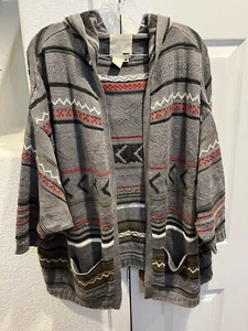 Rare Levi’s Wool Blend Hooded Open Cardigan One Size - Picture 1 of 6